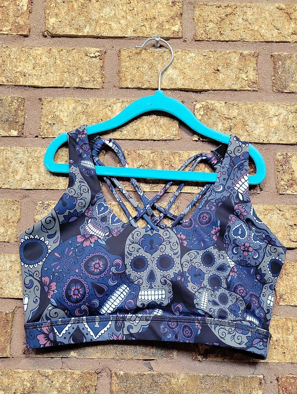 Constantly Varied Gear Sugar Skull Sports Bra Size Small